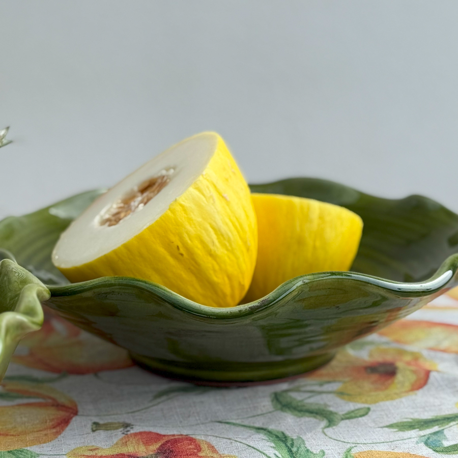 Skål / Fat GRACE SWIRL i keramik – Grön Liten Ø:34cm - 3