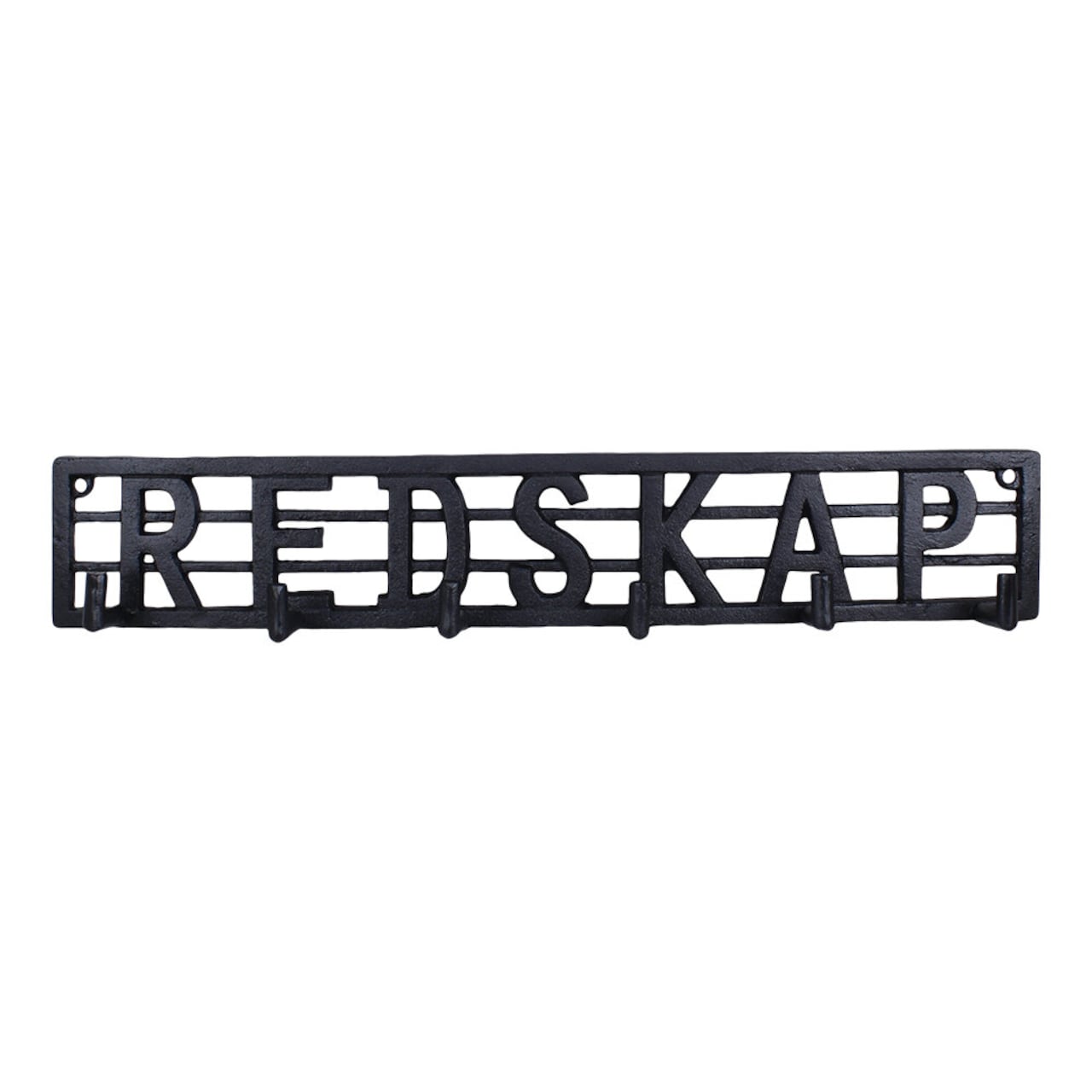 Kroklist i svart gjutjärn för redskap 60cm