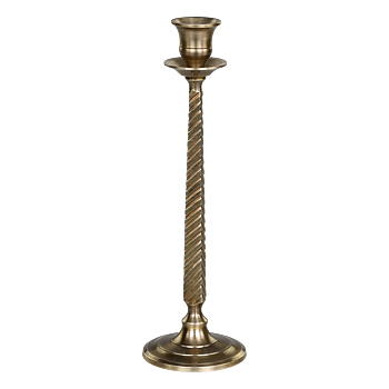Ljusstake i mässing antikbehandlad H:25,5cm
