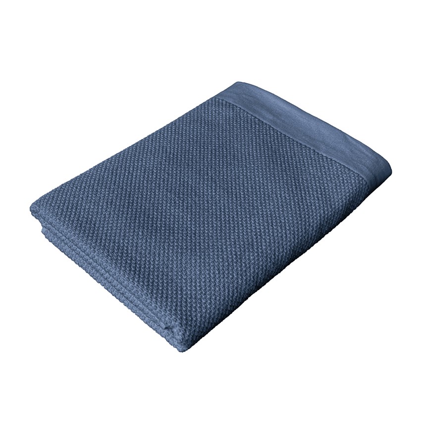 Liten frottéhandduk SALTÖ i 100% bomull – INDIGOBLÅ 40x60cm