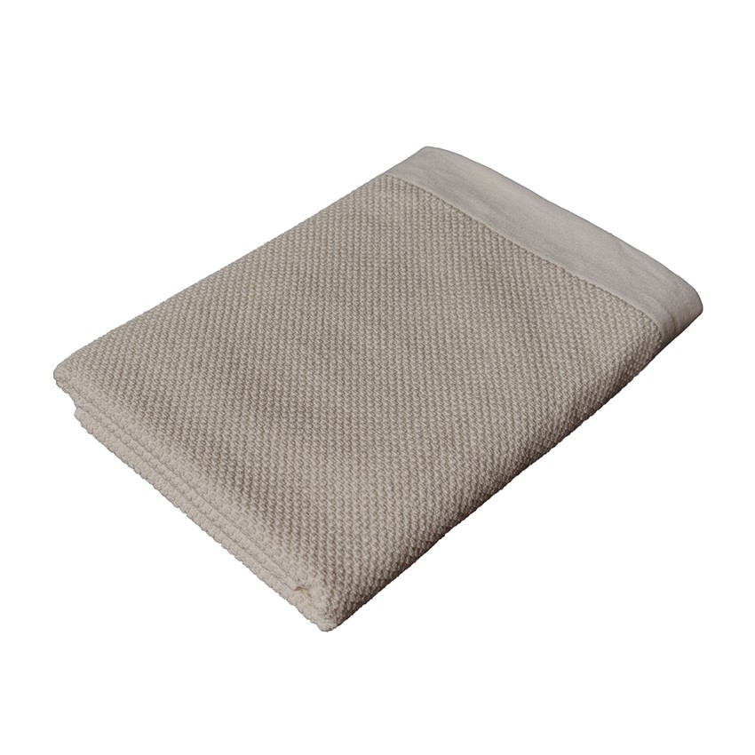 Liten frottéhandduk SALTÖ i 100% bomull – KHAKI 40x60cm