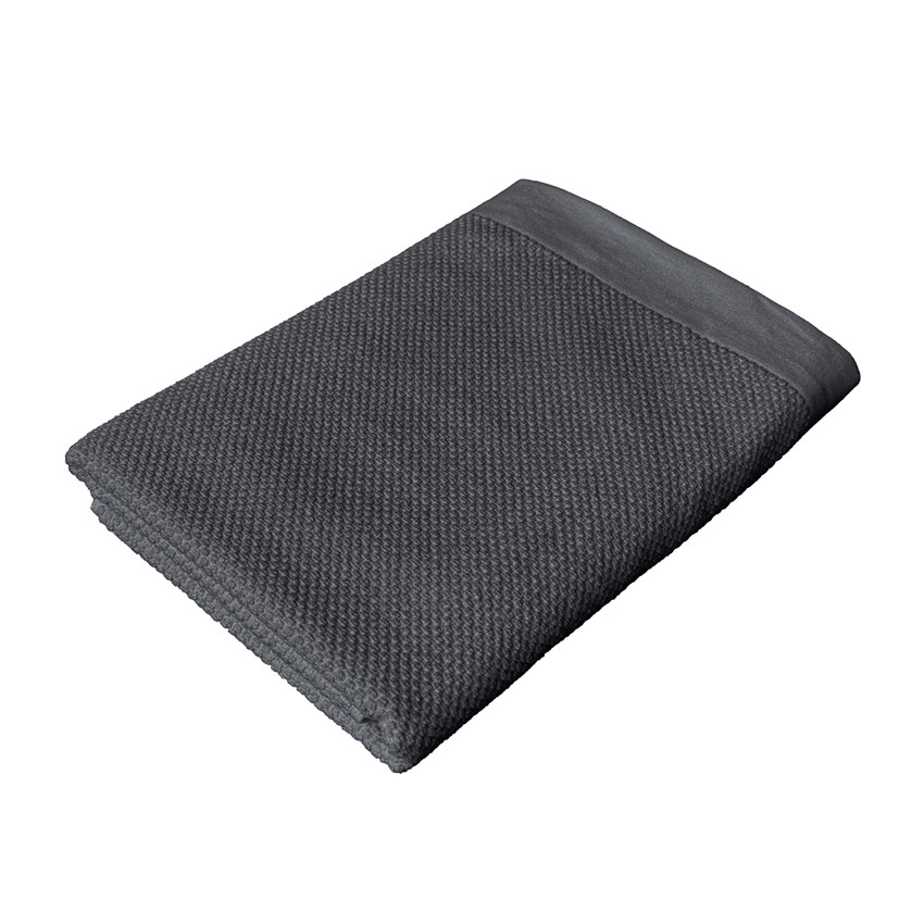 Liten frottéhandduk SALTÖ i 100% bomull – MÖRKGRÅ 40x60cm