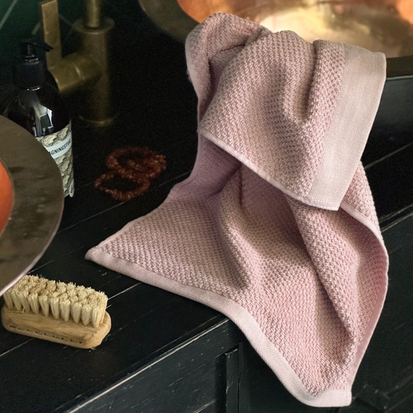 Liten frottéhandduk SALTÖ i 100% bomull – ROSA 40x60cm - 2