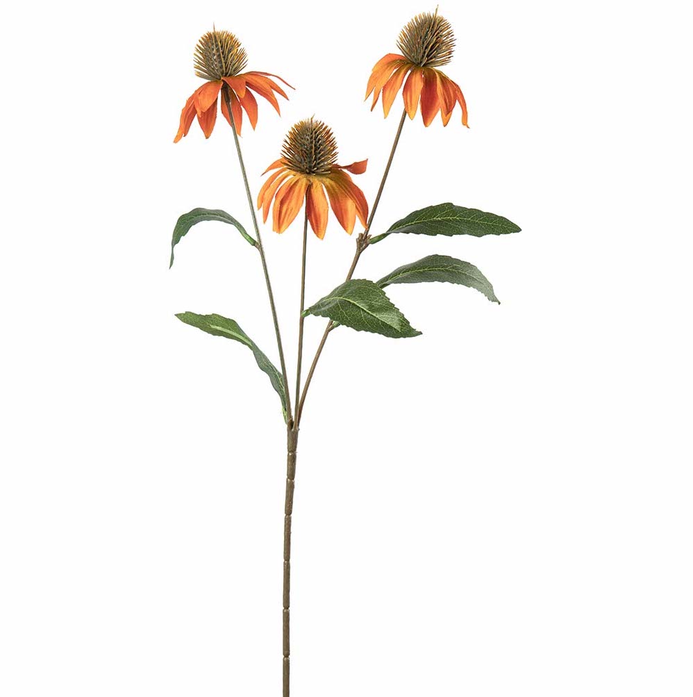 Solhatt konstgjord snittblomma orange 48cm - 2