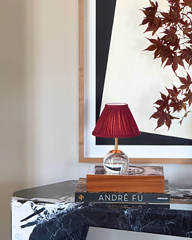 Lampskärm Deep Berry Verona – till portabla bordslampor