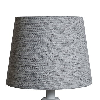 LAMPSKÄRM RUSTIK VIT/SVART 18X23X18CM