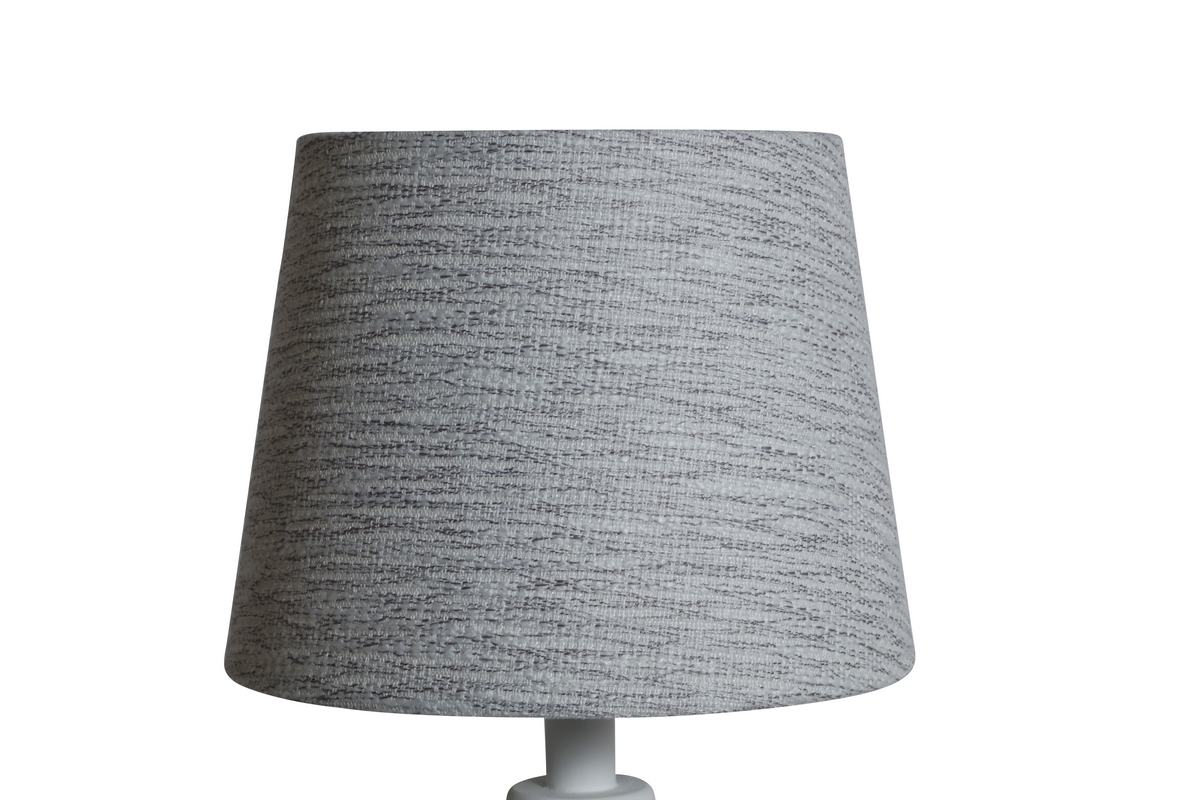 LAMPSKÄRM RUSTIK VIT/SVART 18X23X18CM