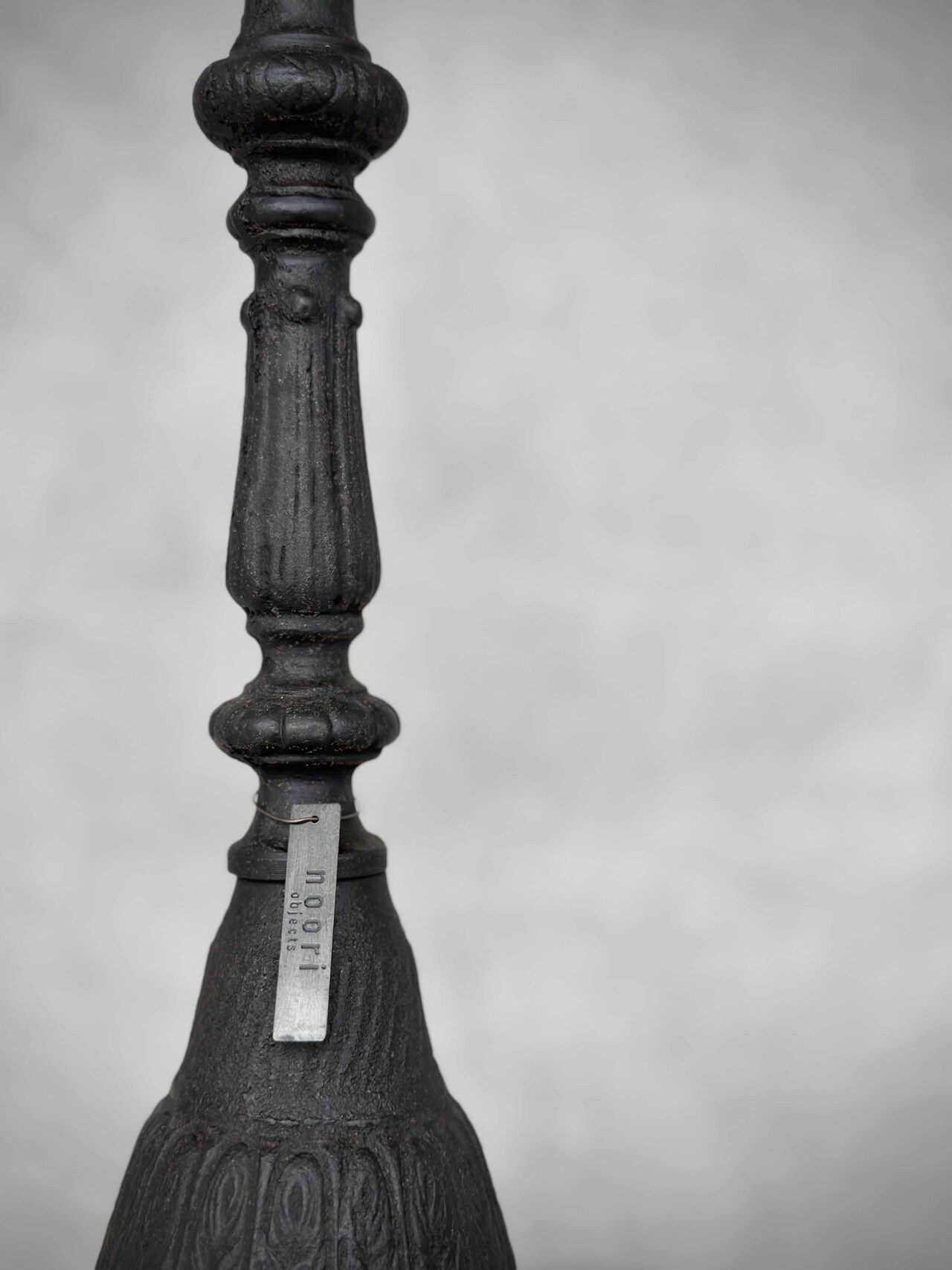 Ljusstake KALINI i gjutjärn antiksvart H:58cm - 9