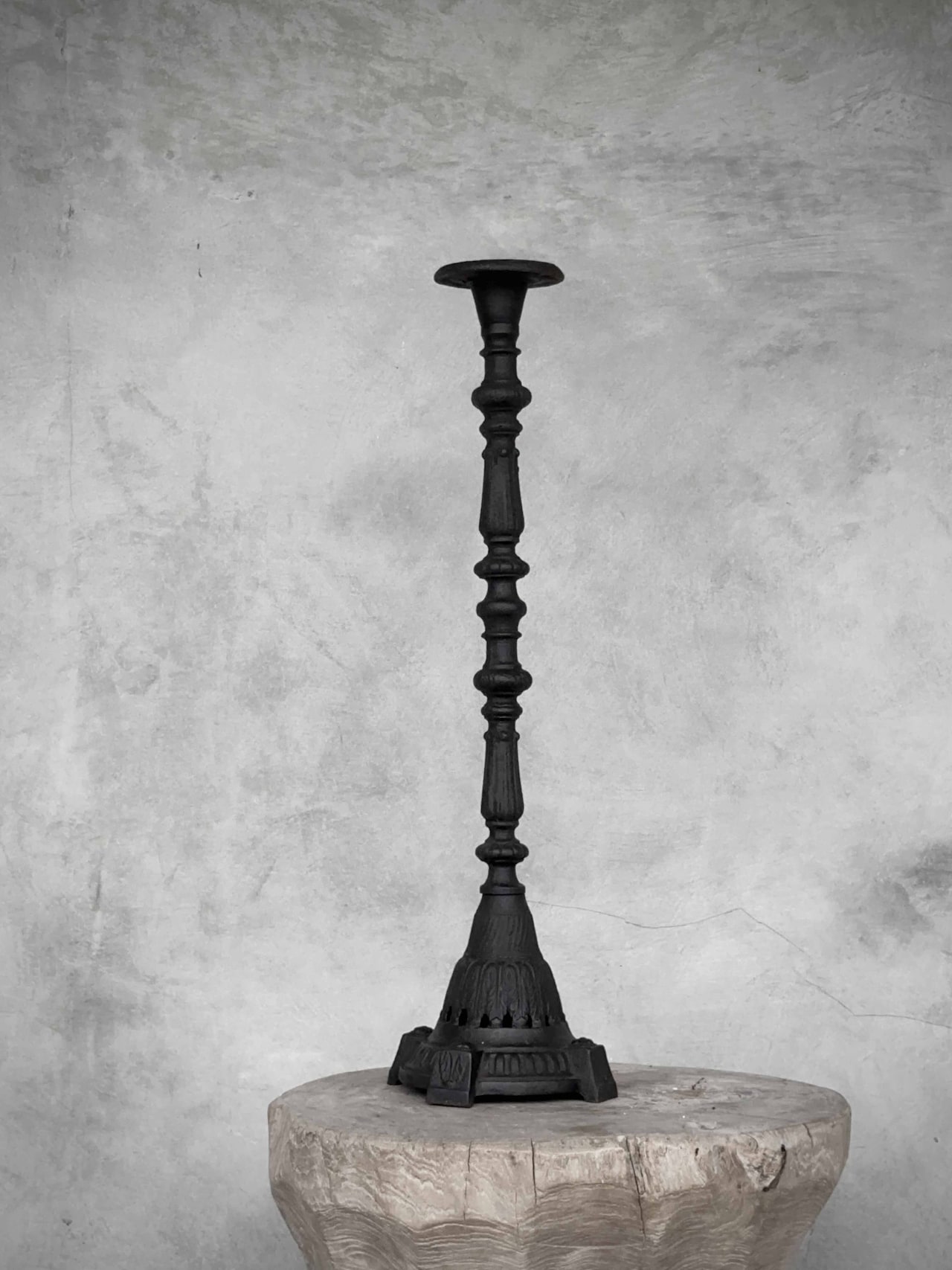 Ljusstake KALINI i gjutjärn antiksvart H:58cm - 8
