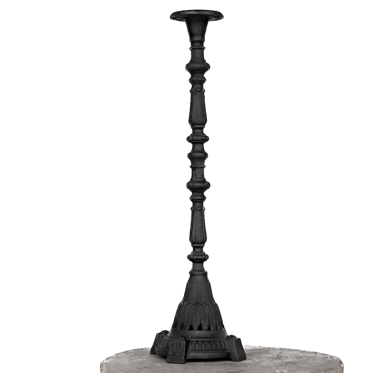 Ljusstake KALINI i gjutjärn antiksvart H:58cm - 4