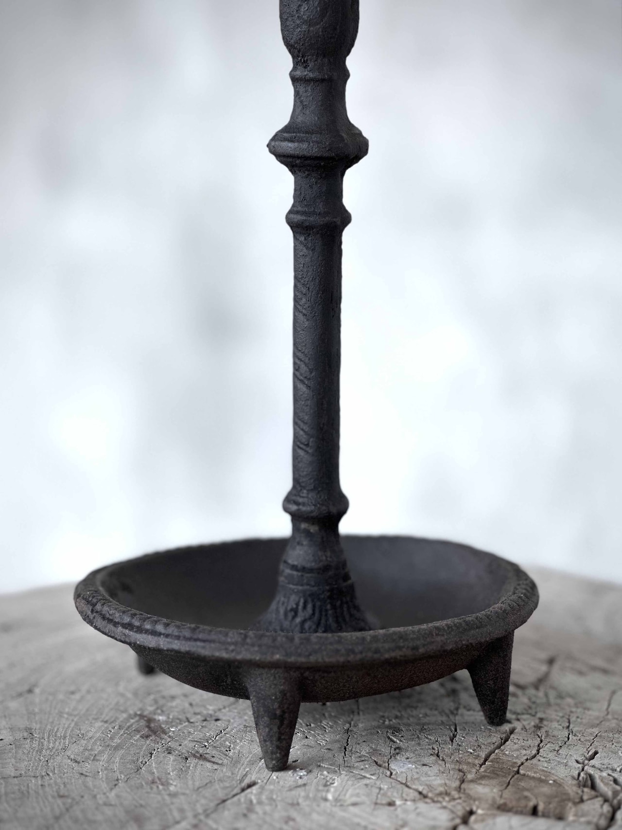 Ljusstake IRA i gjutjärn antiksvart H:58cm - 6