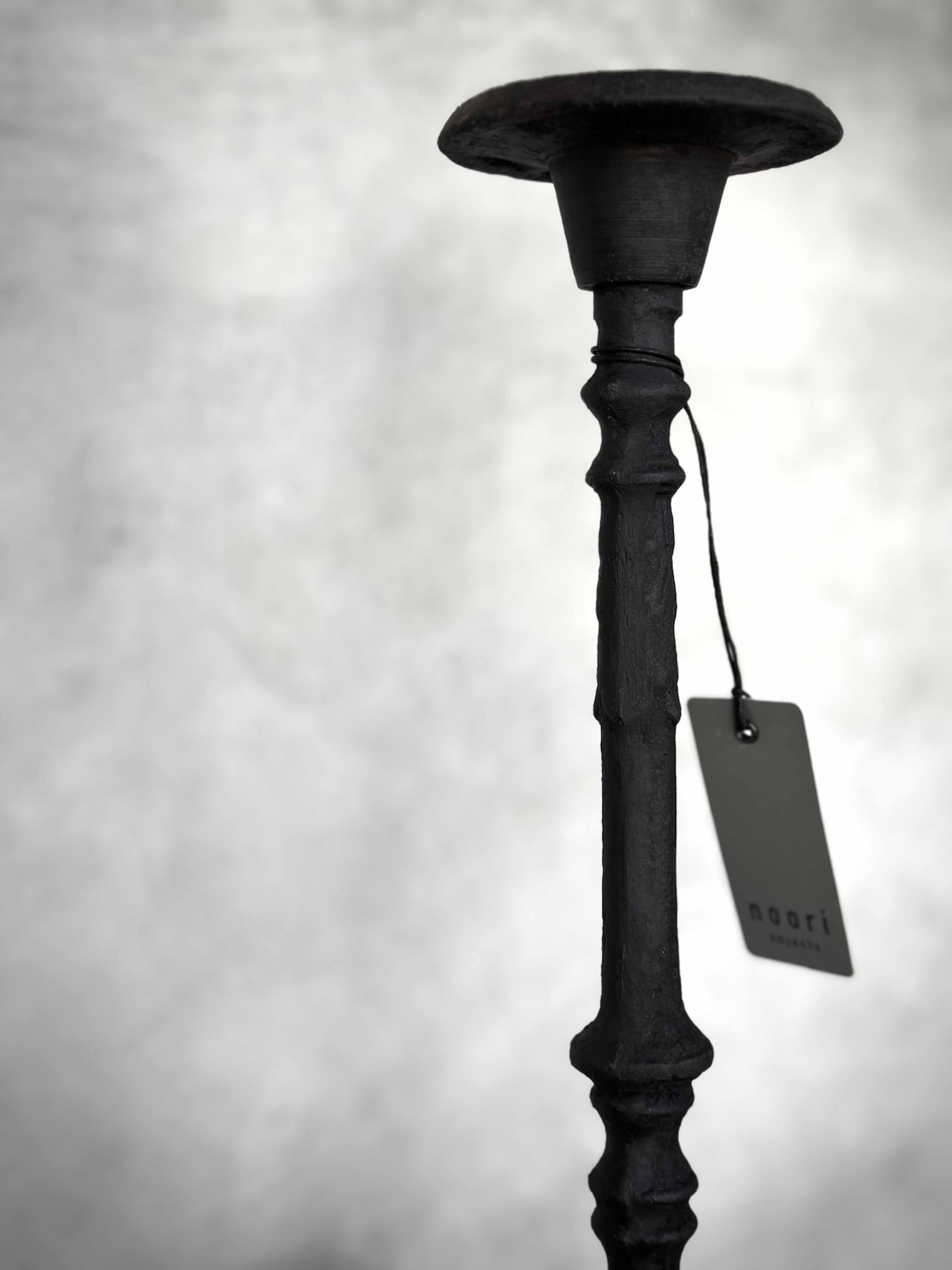 Ljusstake IRA i gjutjärn antiksvart H:58cm - 10