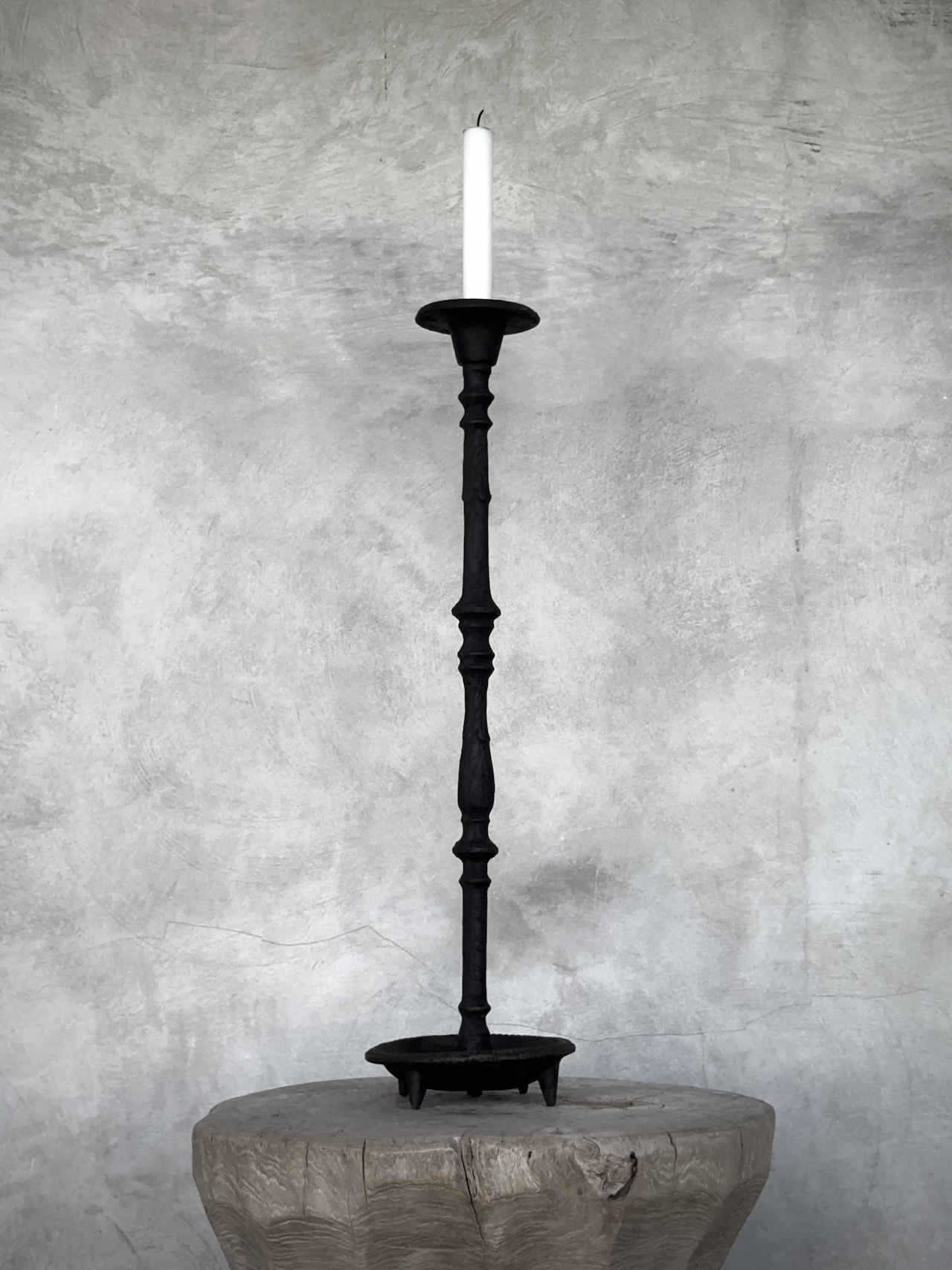 Ljusstake IRA i gjutjärn antiksvart H:58cm - 5
