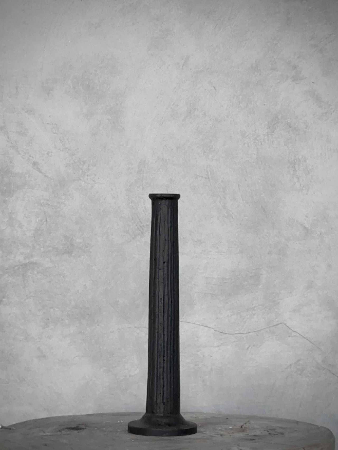 Ljusstake NOVA LARGE i gjutjärn antiksvart H:28cm - 4