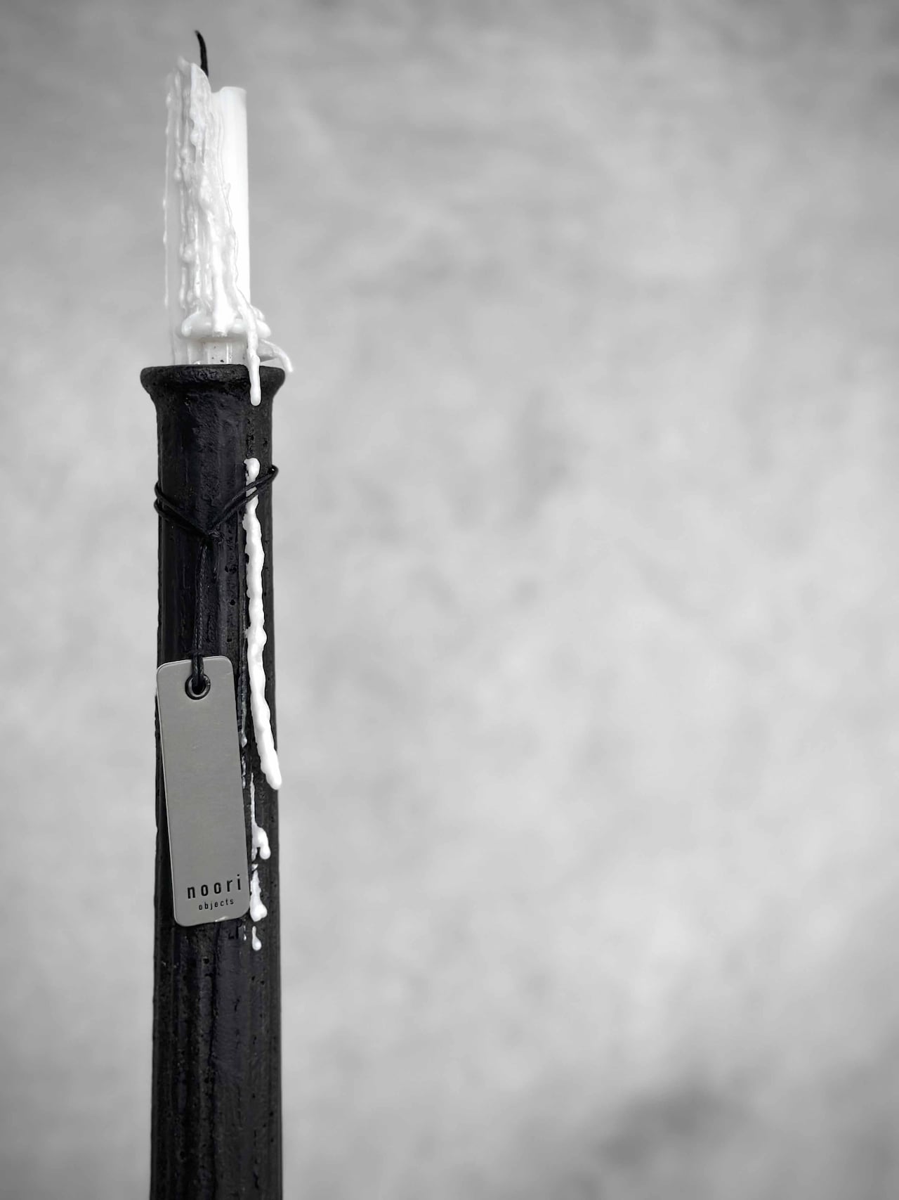 Ljusstake NOVA LARGE i gjutjärn antiksvart H:28cm - 5