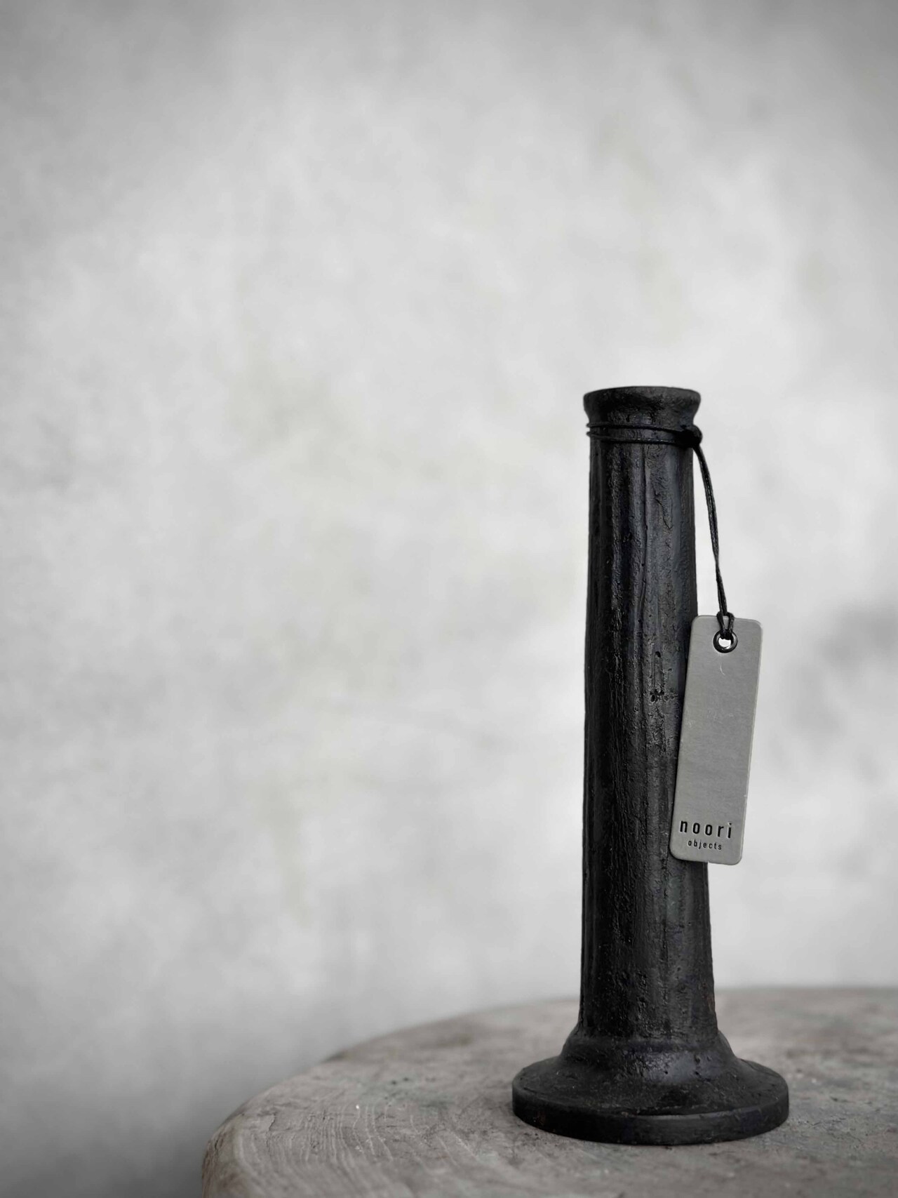Ljusstake NOVA SMALL i gjutjärn antiksvart H:21cm - 7