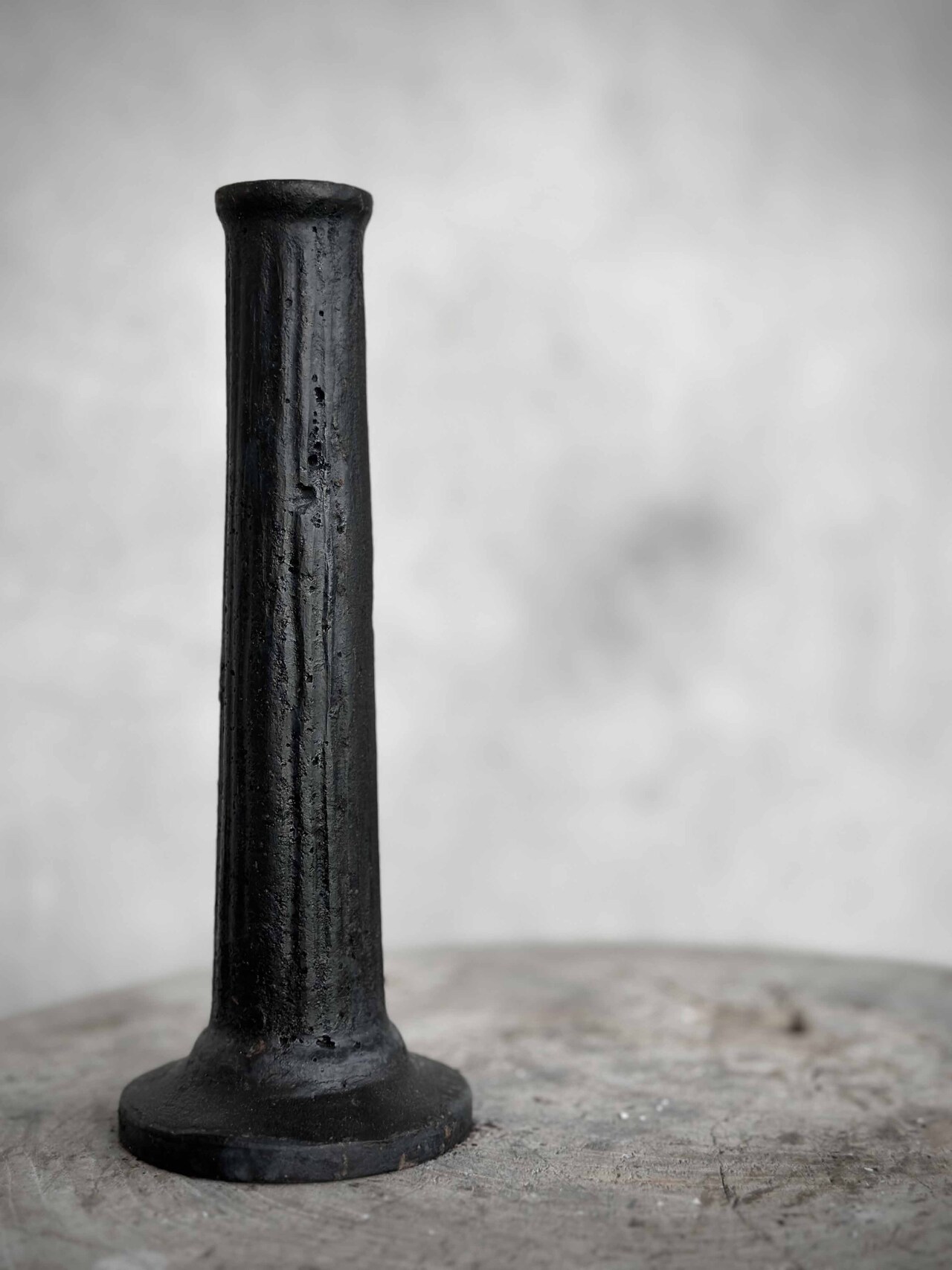 Ljusstake NOVA SMALL i gjutjärn antiksvart H:21cm - 4