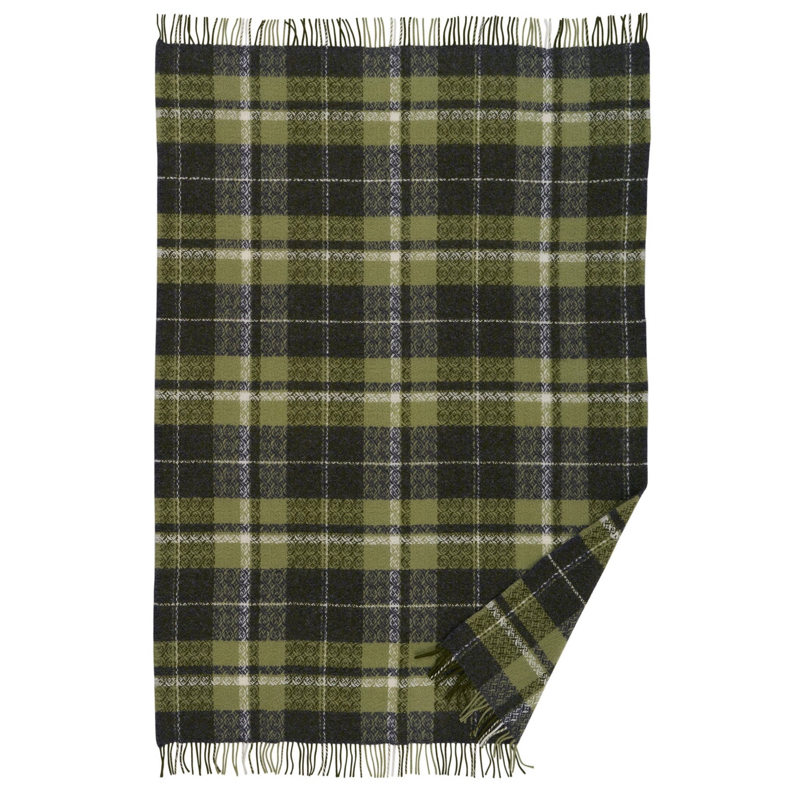 Ullfilt KLIPPAN SNUGGLE i 100% ekologisk lammull – Grön 130x200cm