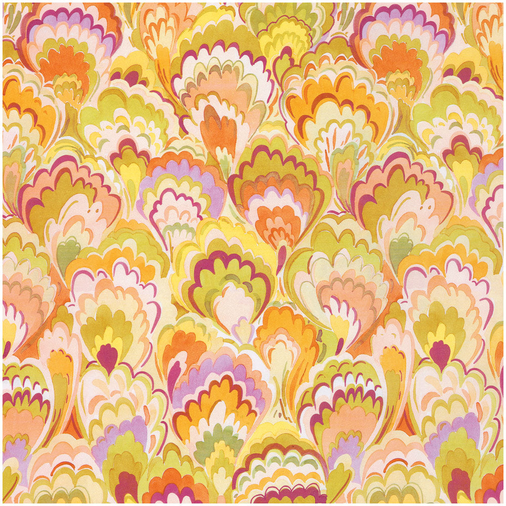 Presentpapper – Marbled Ceramica Raspberry & Chartreuse 76x244cm