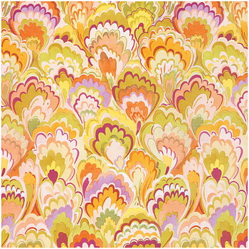 Presentpapper – Marbled Ceramica Raspberry & Chartreuse 76x244cm
