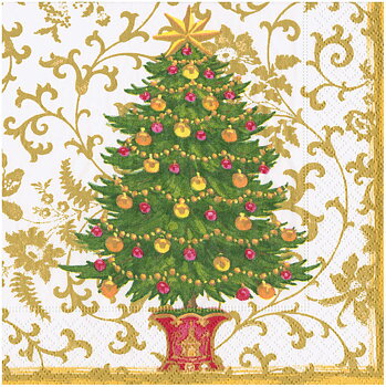 Servetter Lunch Gilded Tree