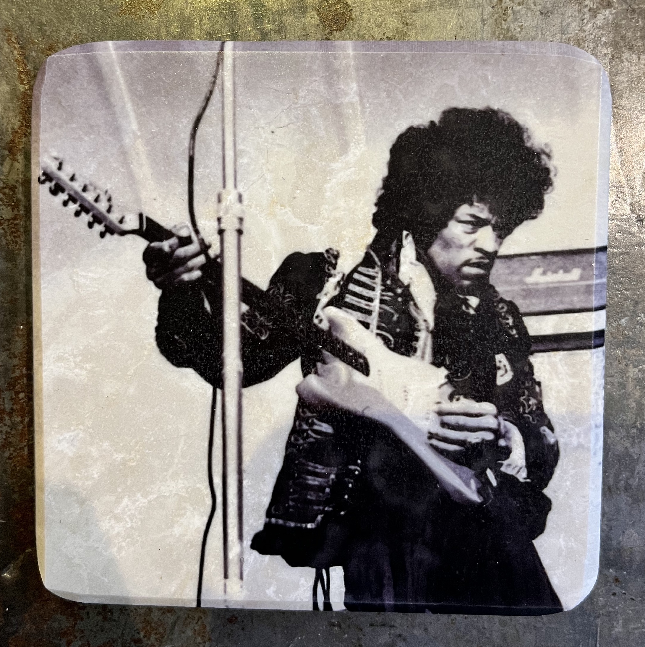 Glasunderlägg – Jimi Hendrix Gitarr