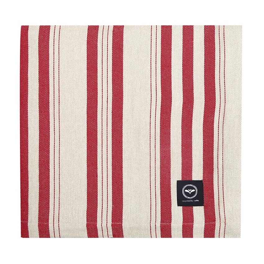 Bordsduk ISABELL Recycled OEKO-TEX® – Linne & Mörkröd 140x250cm