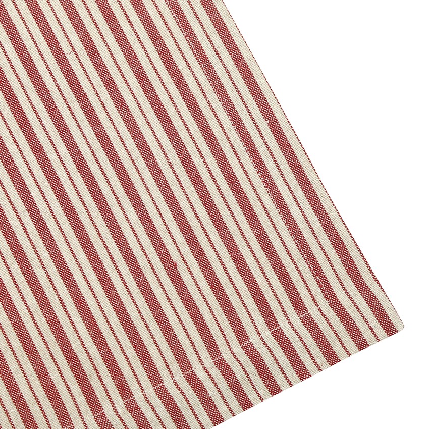 Avtorkningsbar Bordsduk ALF Recycled OEKO-TEX® – mörkröd & beige 140x240cm - 3