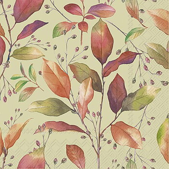 Servetter Kaffe Colorful Autumn Green