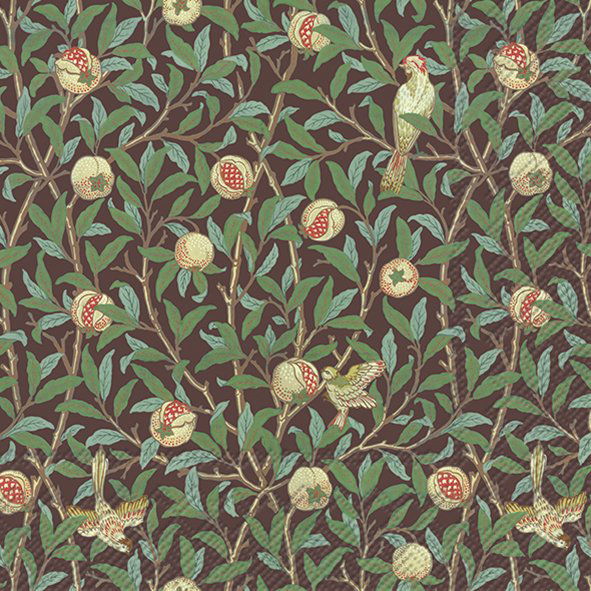Servetter Lunch V&A Bird And Pomegranate