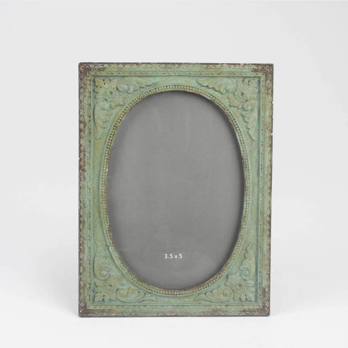 Fotoram antikbehandlad grön vintage finish 12x15,5cm - 2