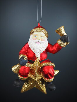Julkula SANTA ON STAR 9x7x14 cm