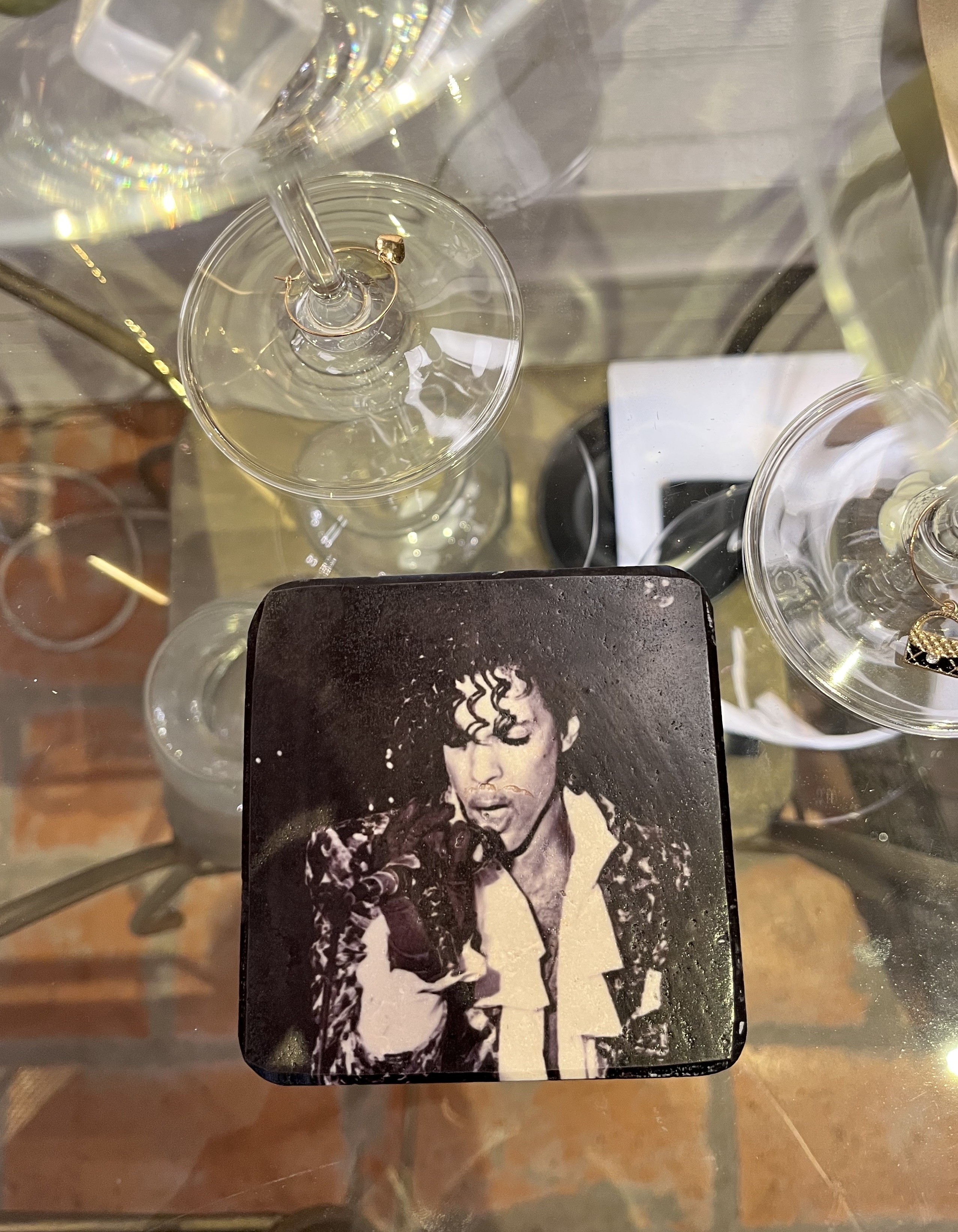 Glasunderlägg – Prince - 2
