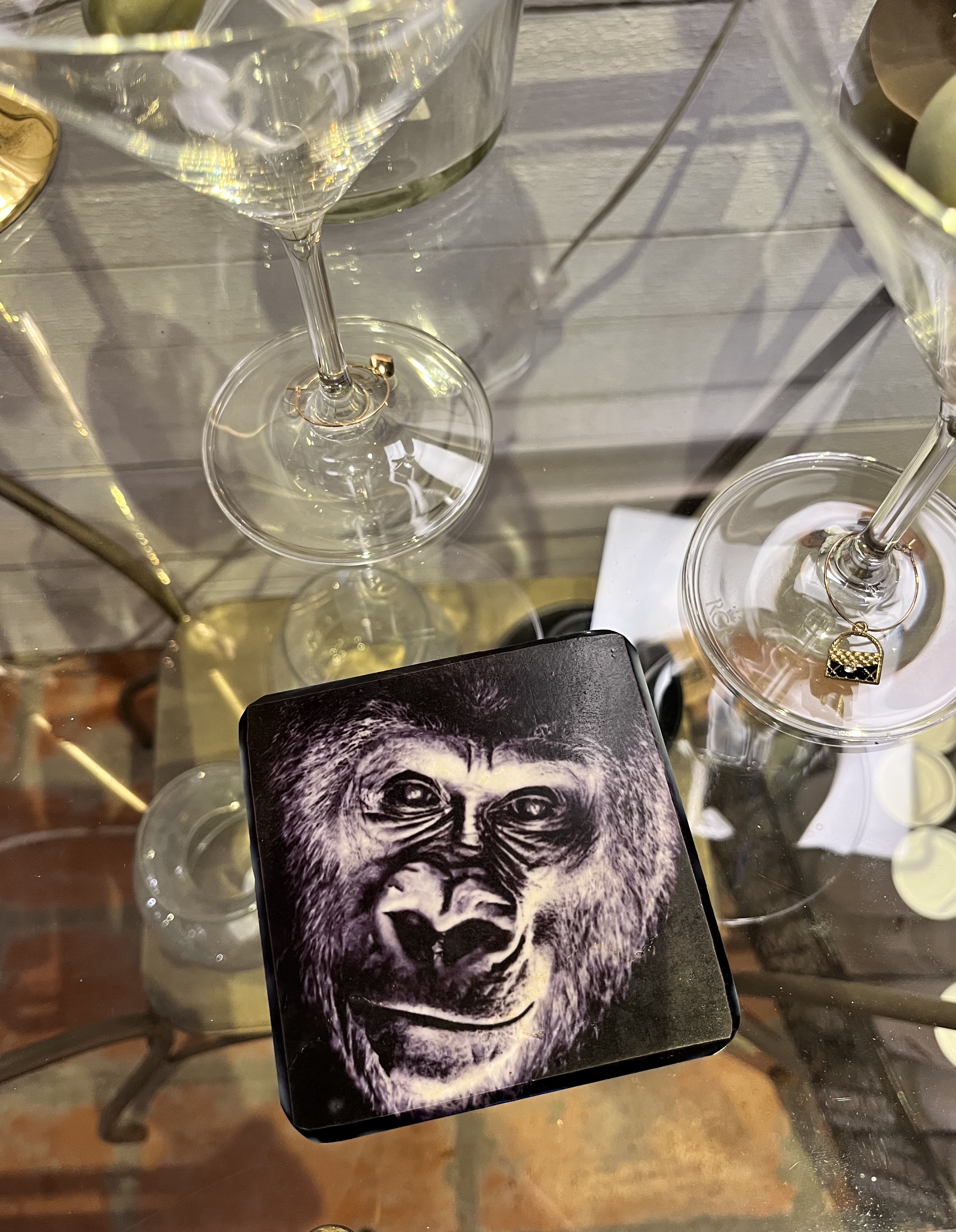Glasunderlägg – Gorilla - 2