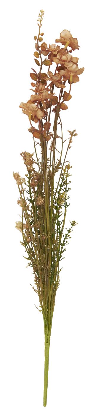 Sommarblomma i dovt orange färger i konstmaterial H:50cm