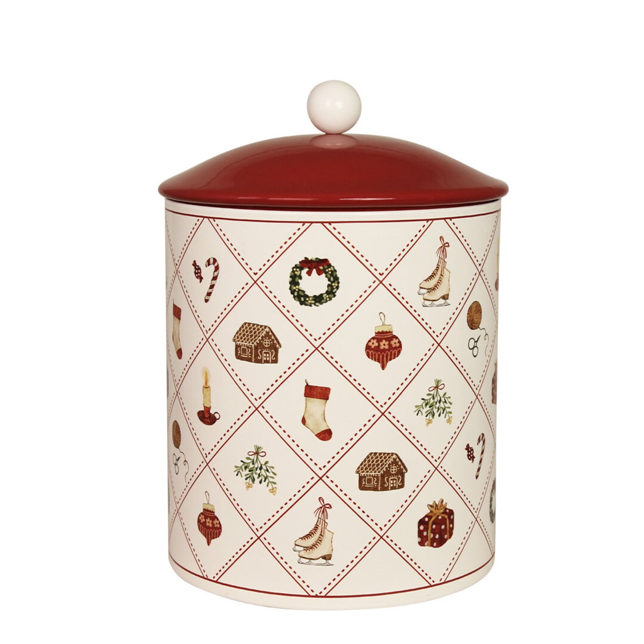 Plåtburk Juletid stor Ø14x20cm - 2