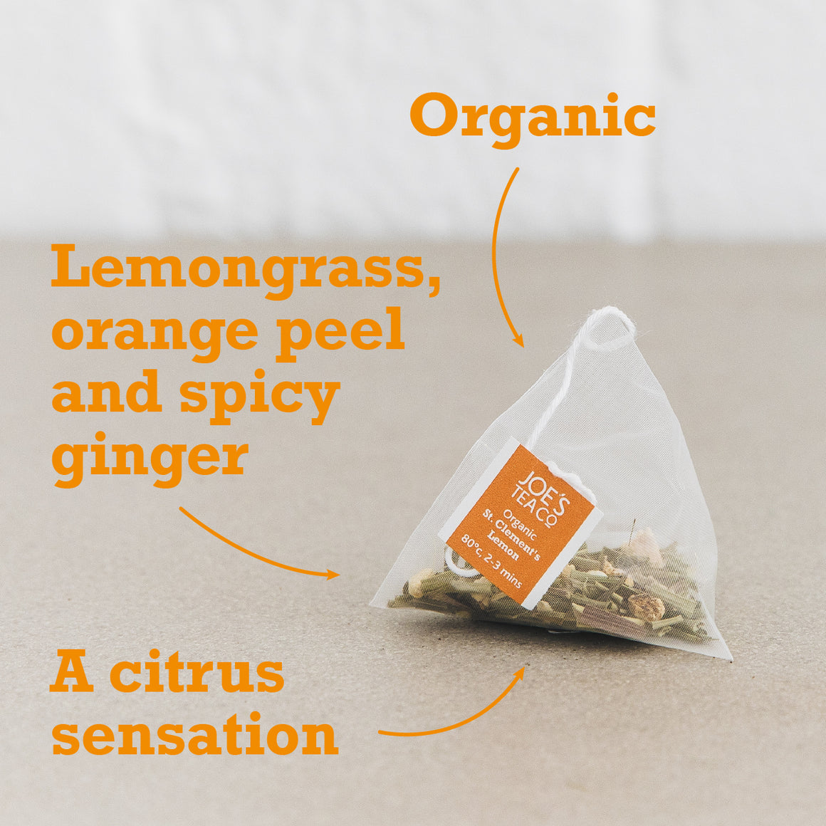 Joe's Tea – St Clements Lemon, koffeinfritt EKO 15 påsar - 2
