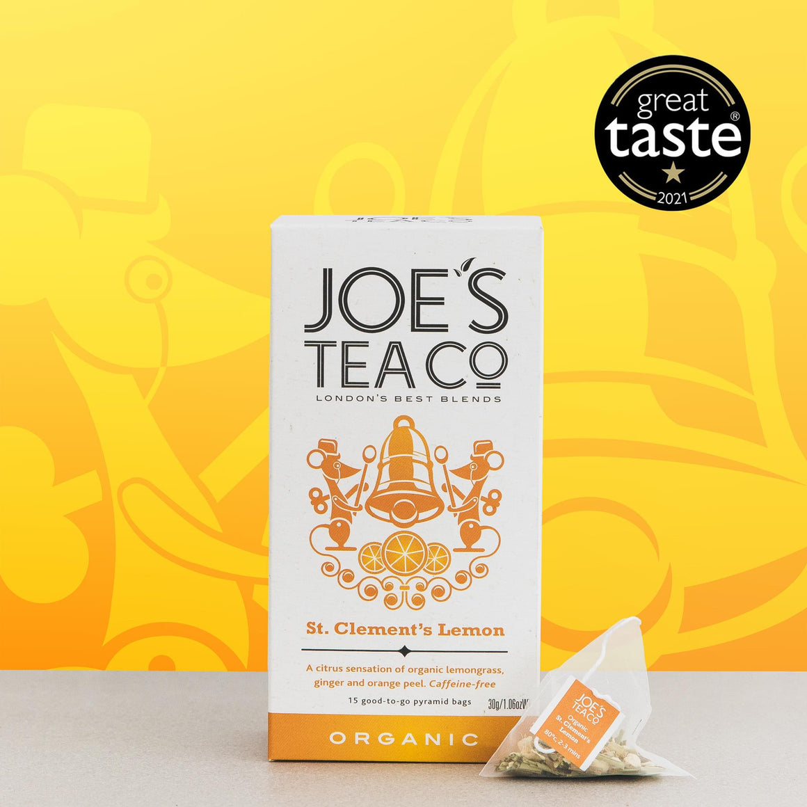 Joe's Tea – St Clements Lemon, koffeinfritt EKO 15 påsar - 3