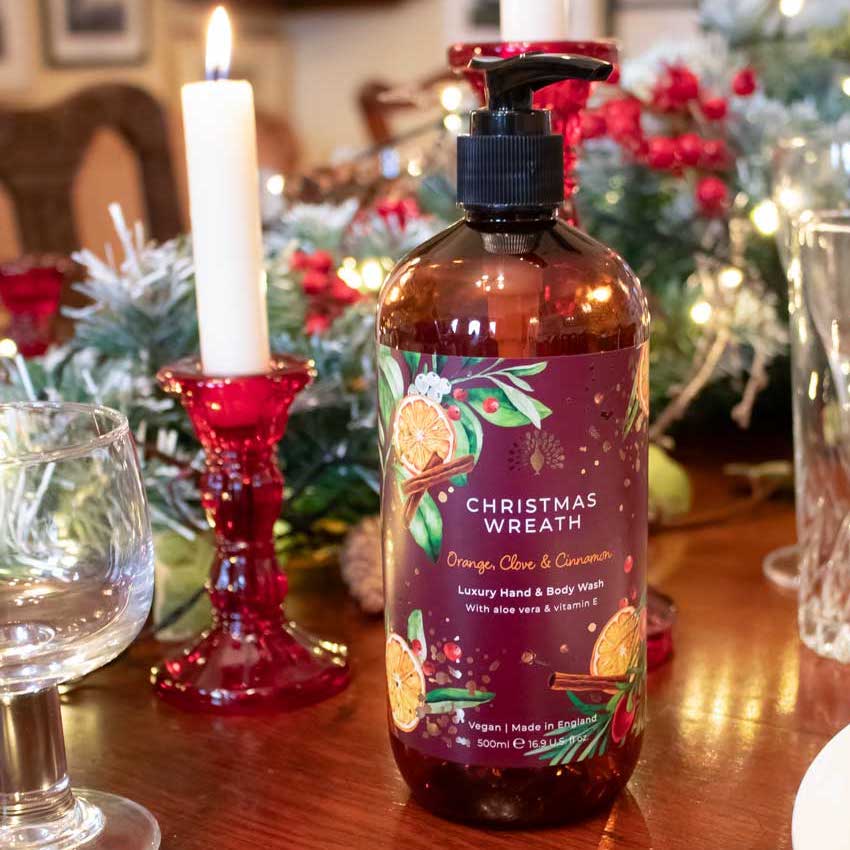 Flytande tvål – Hand & Body Wash Christmas Wreath 500ml - 3