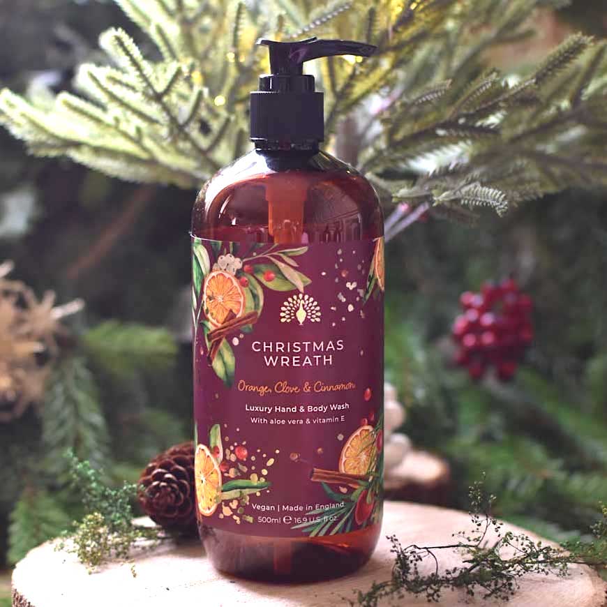 Flytande tvål – Hand & Body Wash Christmas Wreath 500ml - 2
