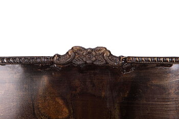 Kruka Rosendal i metall – avlång antikbrun Liten 30x17x14cm