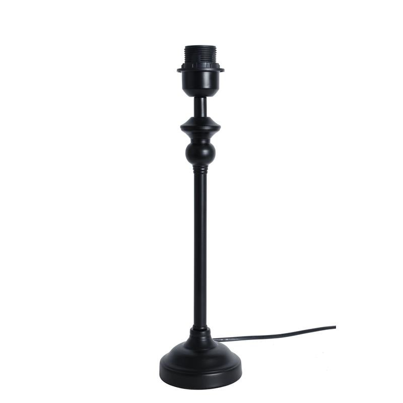 Lampfot med rund fot, svart H:42cm