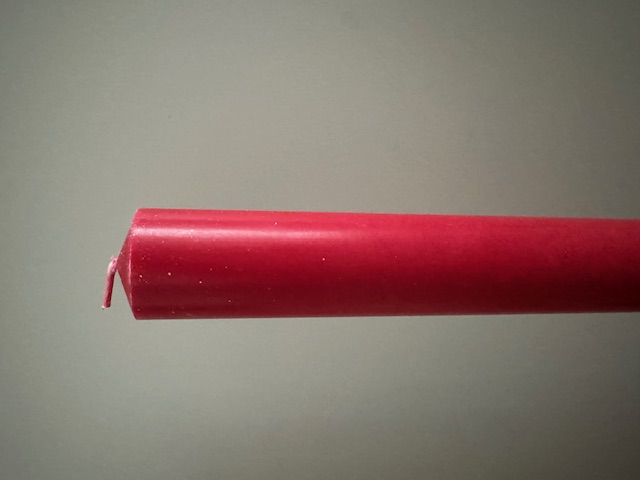 Slottsljus MÖRKRÖD 100% stearin Svanenmärkt 3x30cm - 7