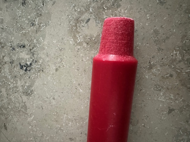 Slottsljus MÖRKRÖD 100% stearin Svanenmärkt 3x30cm