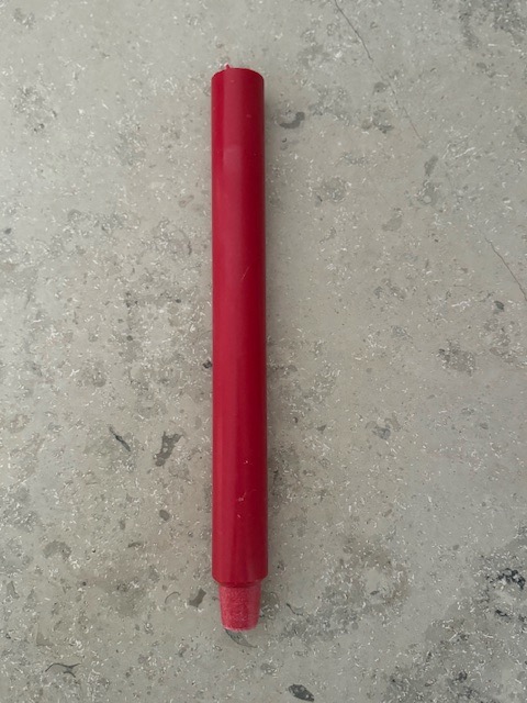 Slottsljus MÖRKRÖD 100% stearin Svanenmärkt 3x30cm - 2