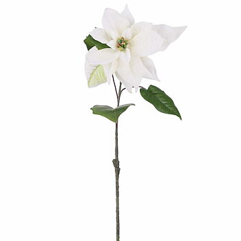 Julstjärna Vit konstgjord snitt H:50cm