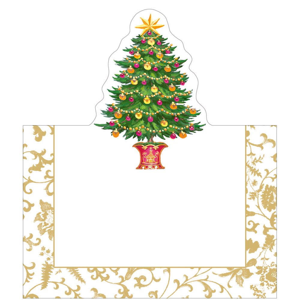 Placeringskort utstansad gran – Gilded Tree 8-pack