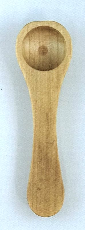 Saltsked i oljad björk 7cm - 2
