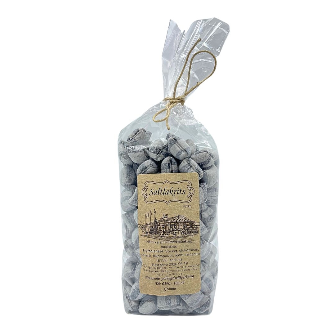 Franssons – Karameller Saltlakrits 420g