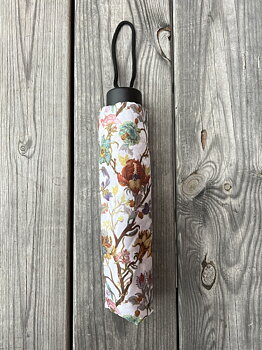 Hopfällbart paraply i ett vackert blommönster Anthina 24cm